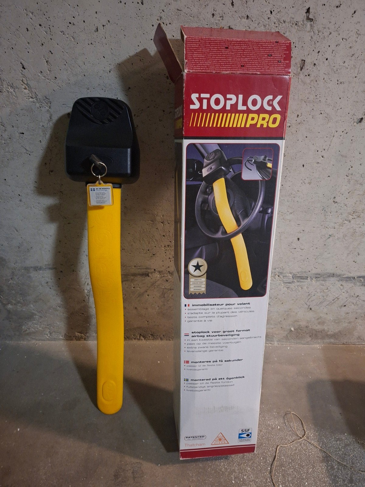 Stoplock Pro stuurslot - Extra beveiliging auto, Auto diversen, Anti-diefstal, Zo goed als nieuw, Ophalen of Verzenden