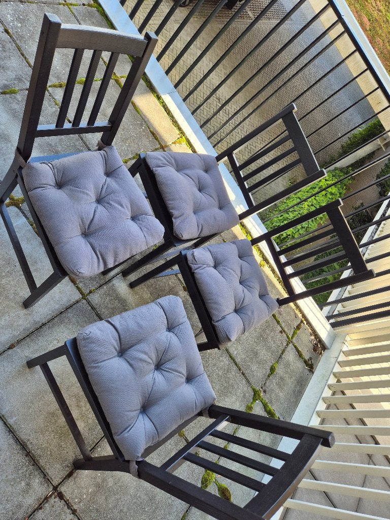 4x IKEA STEFAN stoelen, Ophalen, Gebruikt, Zwart, Vier