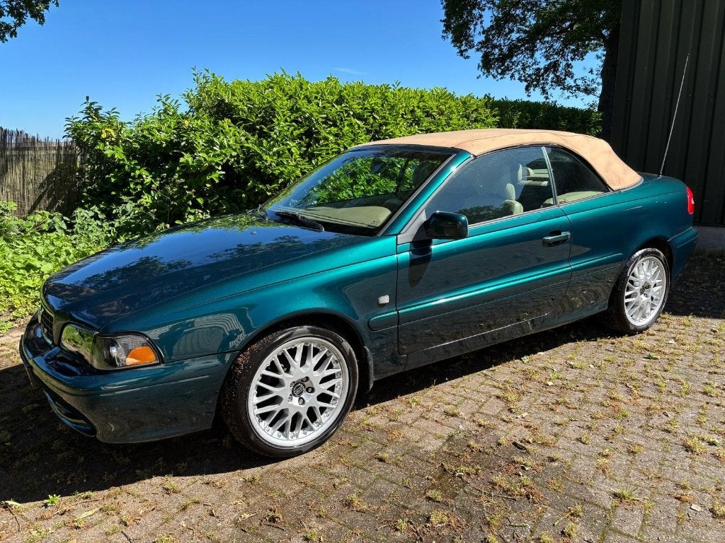 Volvo C70 Cabrio 2001 Groen, Auto's, Volvo, Voorwielaandrijving, C70, Beige, Cabriolet