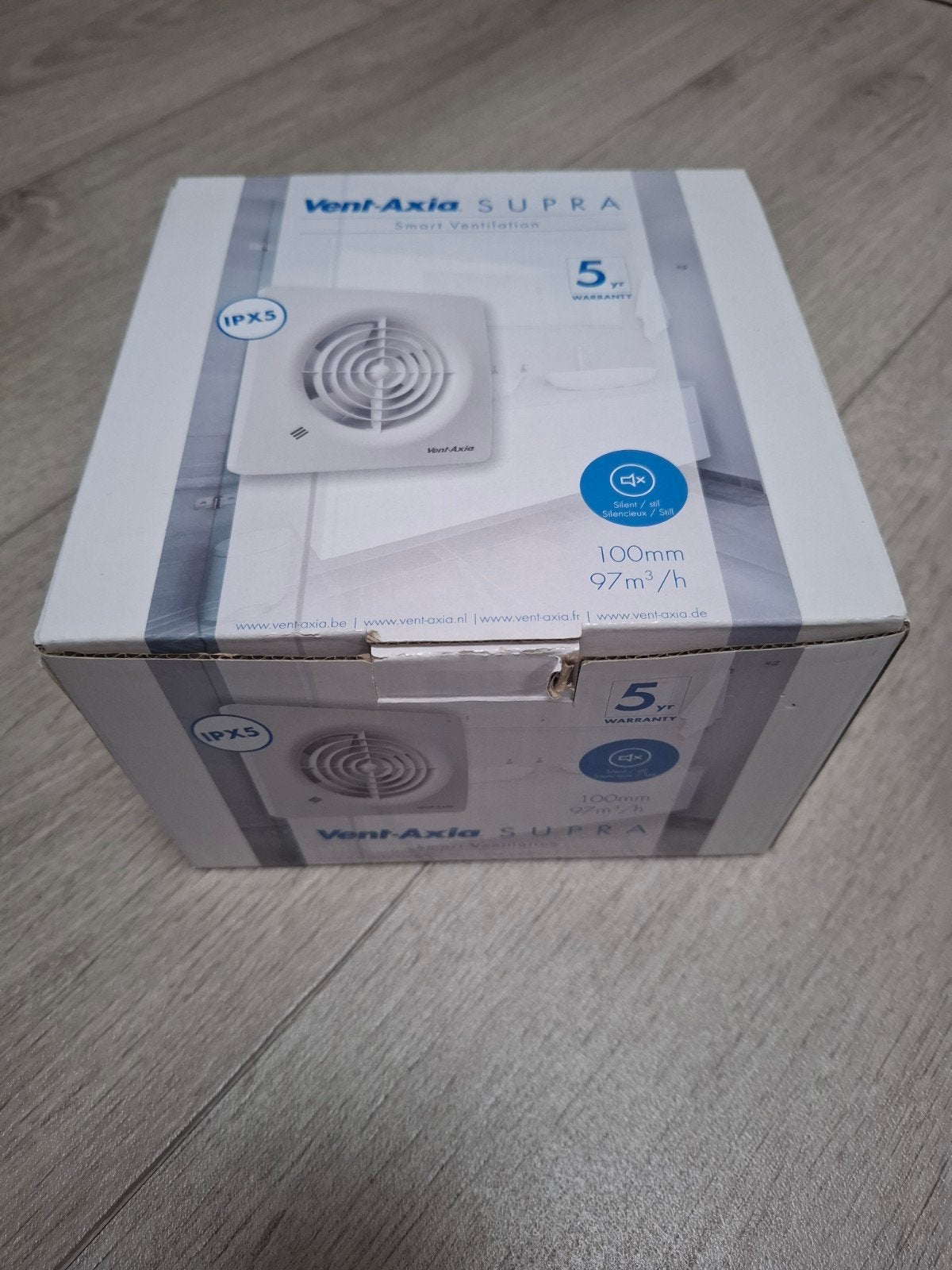 Smart ventilation vent axia supra IPX5, Ophalen