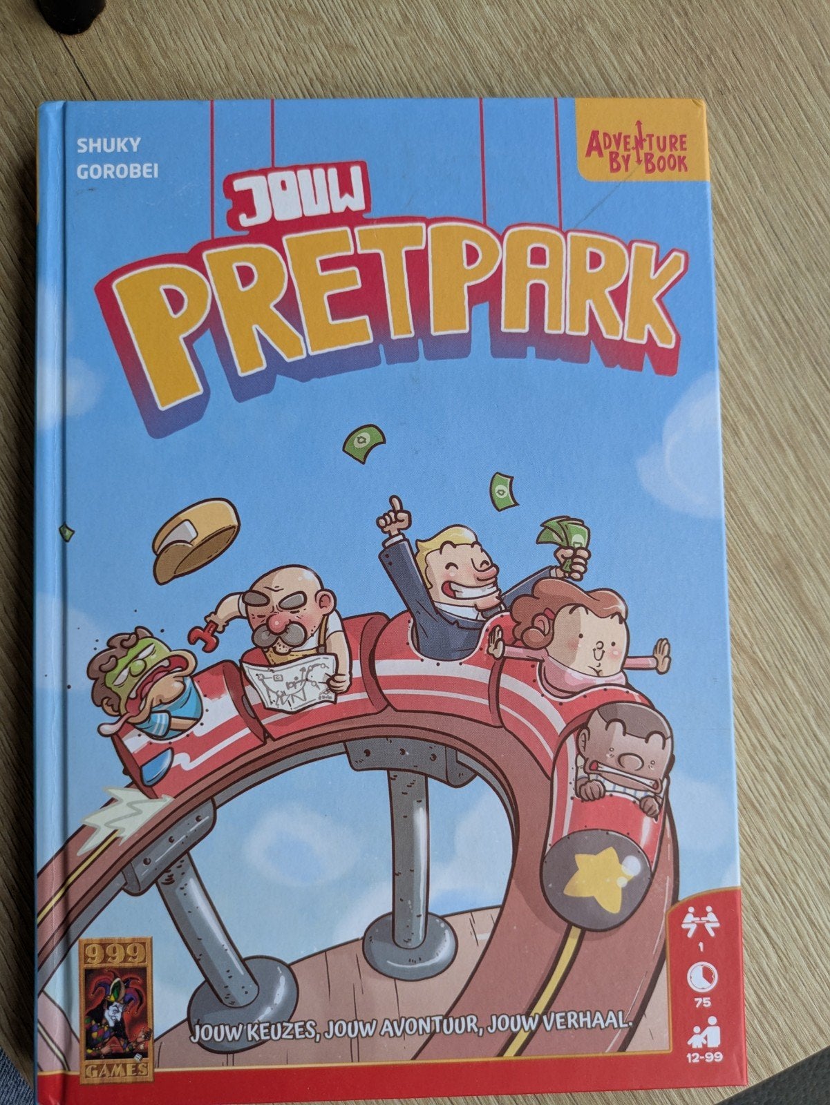 Jouw Pretpark - Adventure by Book (999 Games), Een of twee spelers, Ophalen of Verzenden, Nieuw, 999 Games