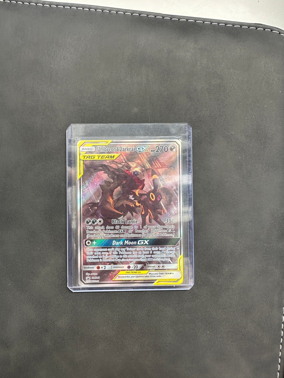 Umbreon&darkrai gx tagteam sm241 blackstar promo prima staat, Ophalen, Zo goed als nieuw