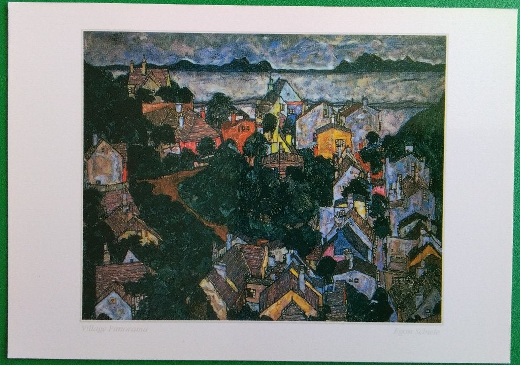 Egon Schiele - Village Panorama, Verzenden, 1980 tot heden, Ongelopen, Overige thema's