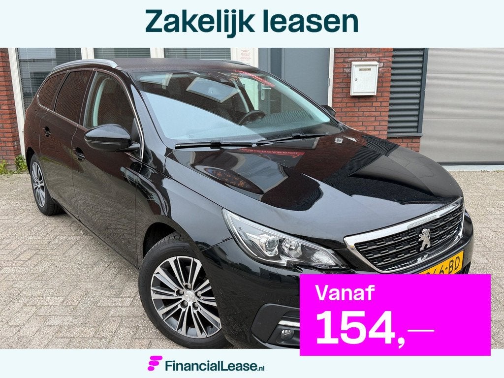 Peugeot 308 SW 1.2 PureTech Blue Lease Premium / Leder / Nav, Auto's, Peugeot, Bedrijf, Lease, Financial lease, ABS, Achteruitrijcamera