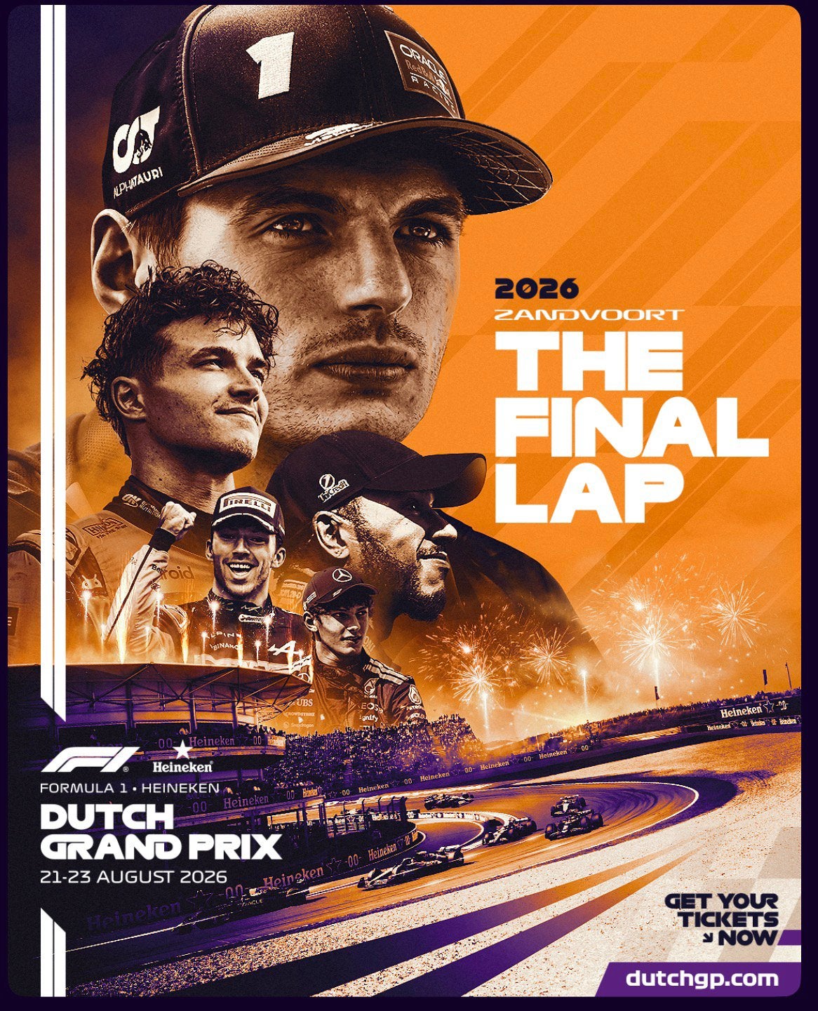 1 ticket General Admission - Dutch GP - 22 aug, Eén persoon