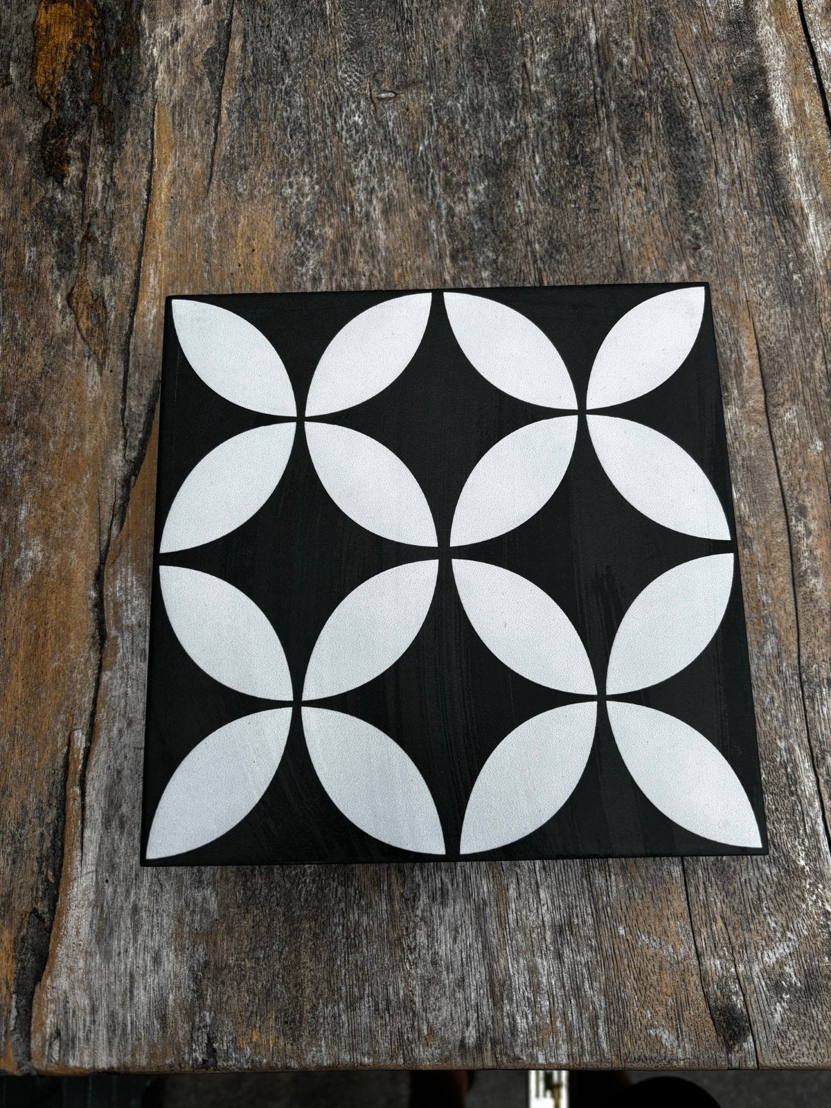 32 stuks 20x20 Zwart-witte tegels met patroon, Ophalen, Keramiek, Nieuw, 20 tot 40 cm