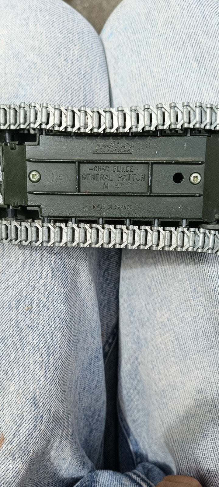 Solido Generaal Patton M-47 Tank - Vintage Speelgoed, Ophalen of Verzenden, Gebruikt, Afstandsbediening