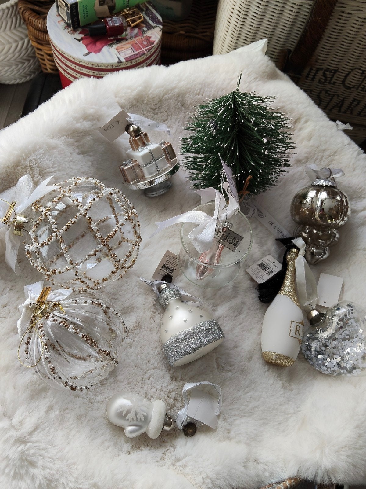 Riviera Maison kerstballen, Ophalen of Verzenden, Zo goed als nieuw
