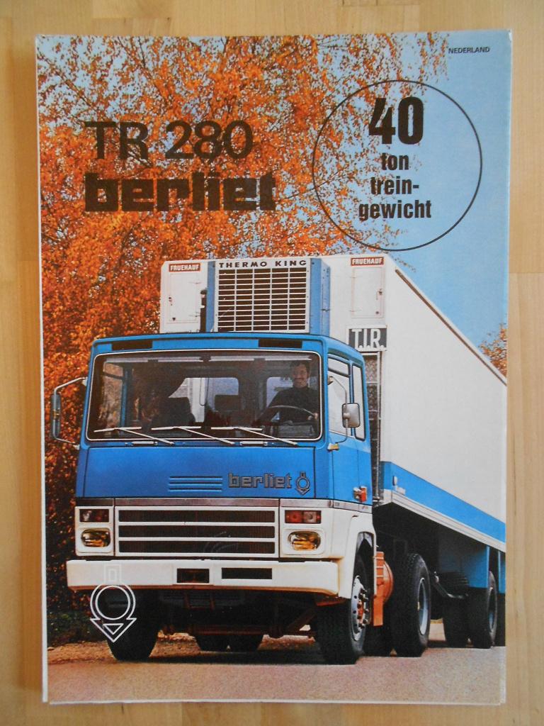 Berliet TR280 Brochure 1976 - TR 280, Berliet, Ophalen of Verzenden, Zo goed als nieuw, Overige merken