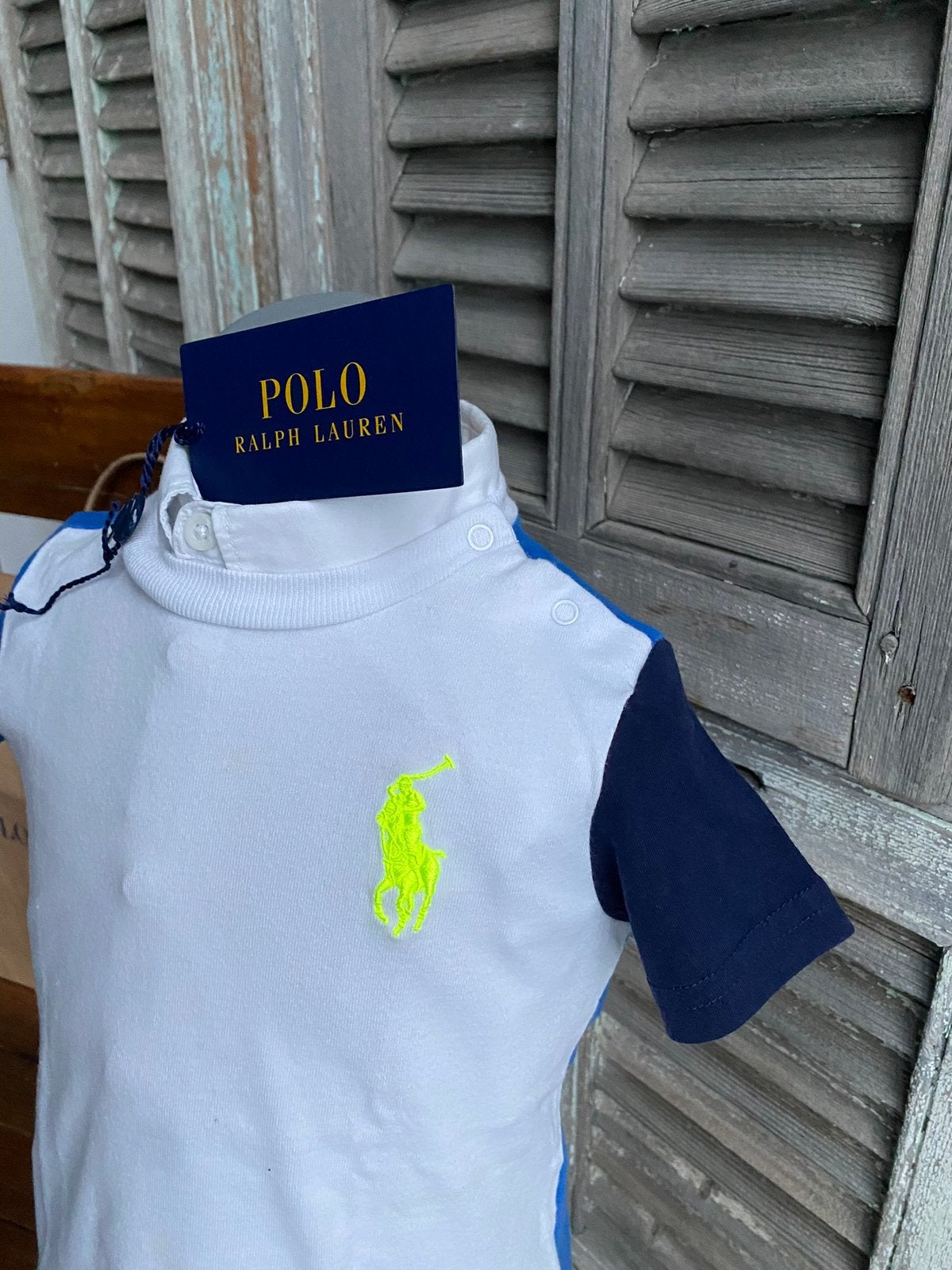Prachtig Big Pony shirt RALPH LAUREN size 9M, Ophalen of Verzenden, Zo goed als nieuw, Polo Ralph Lauren, Jongetje