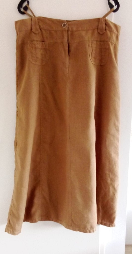 Linnen Rok. Maat 44, L  lengte 92 cm., Overige kleuren, Maat 42/44 (L), Ophalen of Verzenden, Zo goed als nieuw