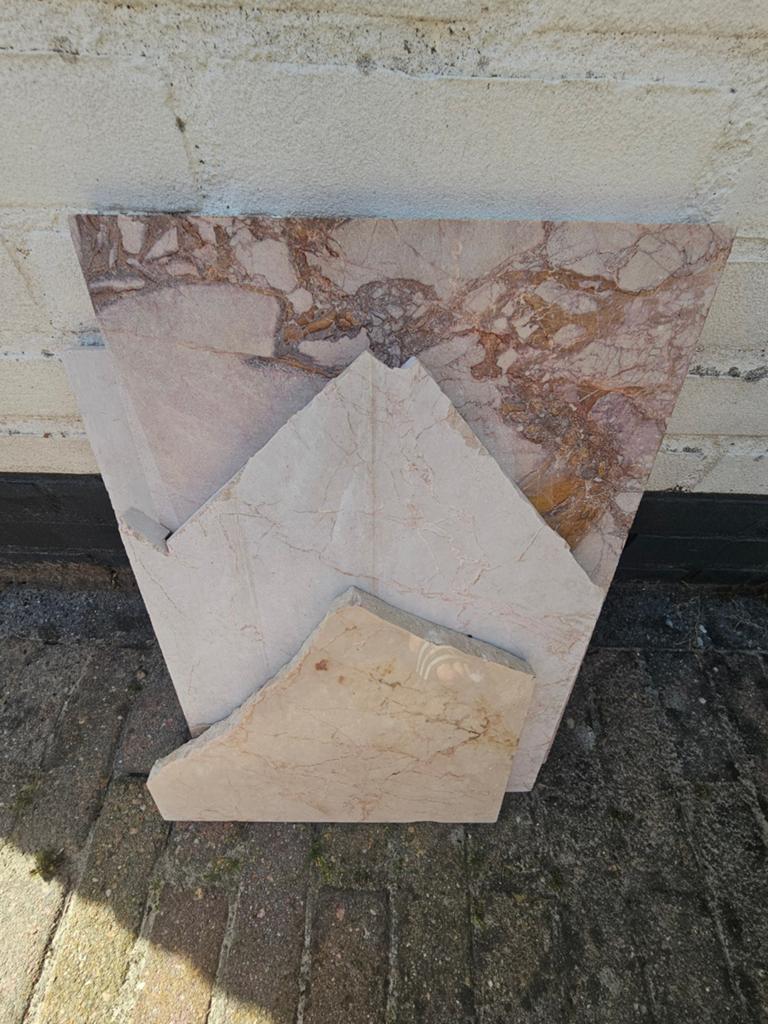 Echt marmer, Ophalen, 60 cm of meer, Overige typen, Minder dan 5 m²