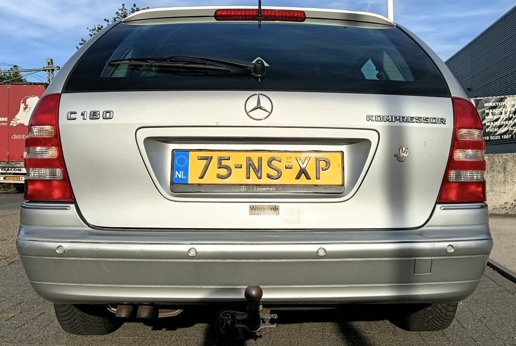 Mercedes-Benz C-Klasse Kompressor Elegance 2004 Grijs, 1796 cc, Origineel Nederlands, Handgeschakeld, Grijs