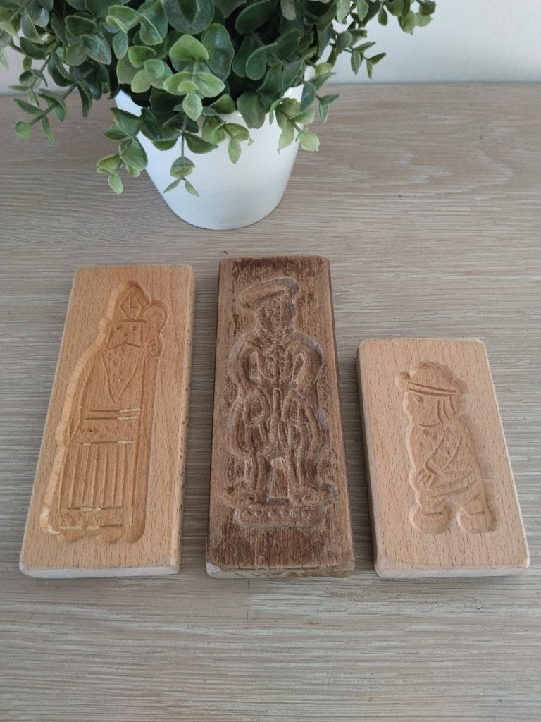 3 houten speculaas vormen, Ophalen of Verzenden, Zo goed als nieuw, Hout
