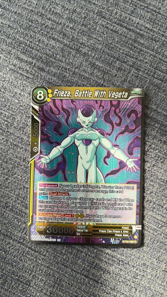 Frieza Dragonball Z, Verzenden, Zo goed als nieuw, Losse kaart, Foil