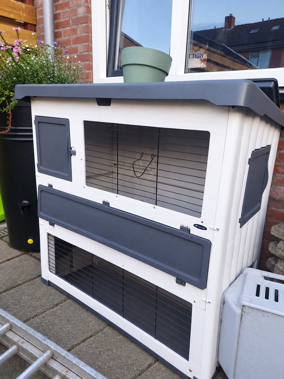 konijnenhok grand lodge 120, Ophalen, Cavia, Zo goed als nieuw, 90 cm of meer