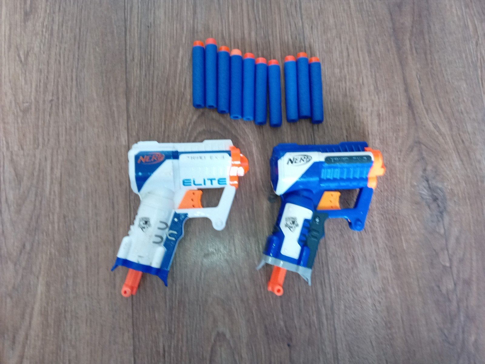 2× nerf n-strike elite  triad ex-3, Ophalen of Verzenden, Gebruikt