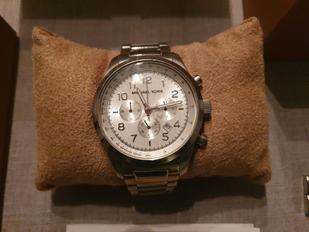 Horloge Michael Kors, Ophalen of Verzenden, Zo goed als nieuw, Staal, Overige merken