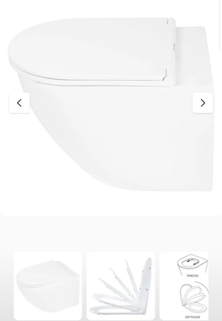 Differnz Hangtoilet Hang WC Wit Design Modern NIEUW, Ophalen, Nieuw, Toilet