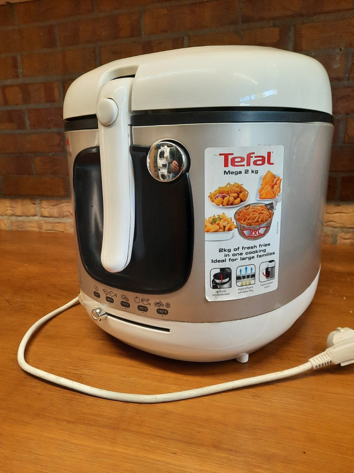 Grote Tefal friteuse frietpan frituurpan, Witgoed en Apparatuur, Frituurpannen, Ophalen, Gebruikt