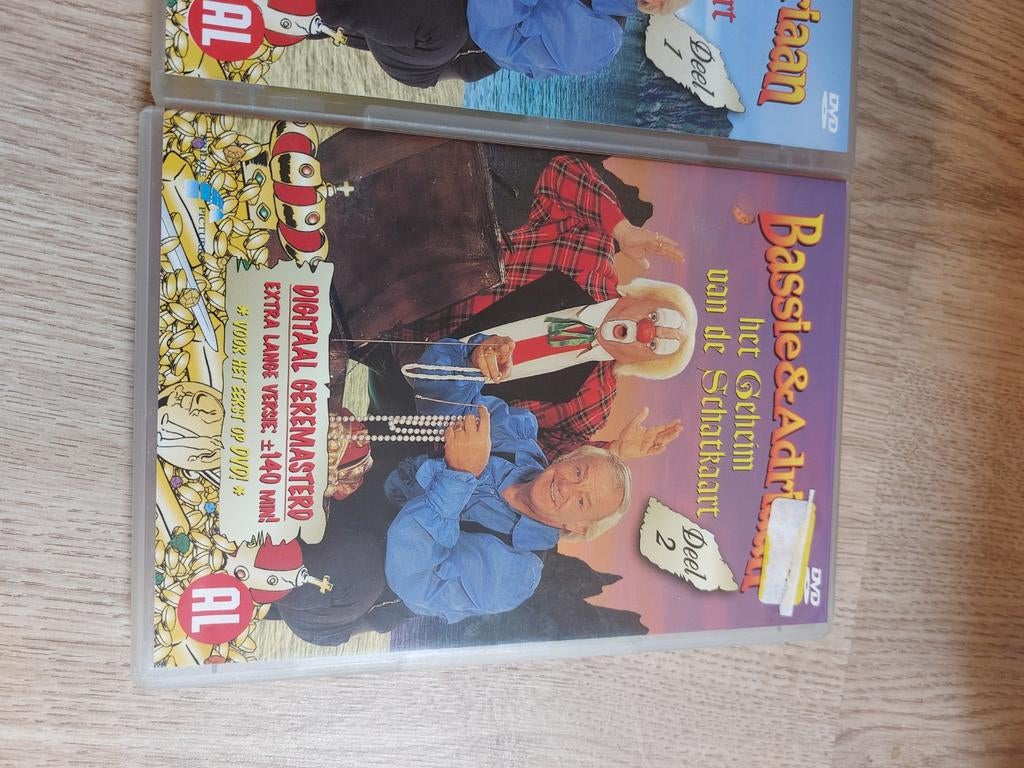 Bassie en Adriaan DVD's het geheim van de schatkaart, Ophalen of Verzenden