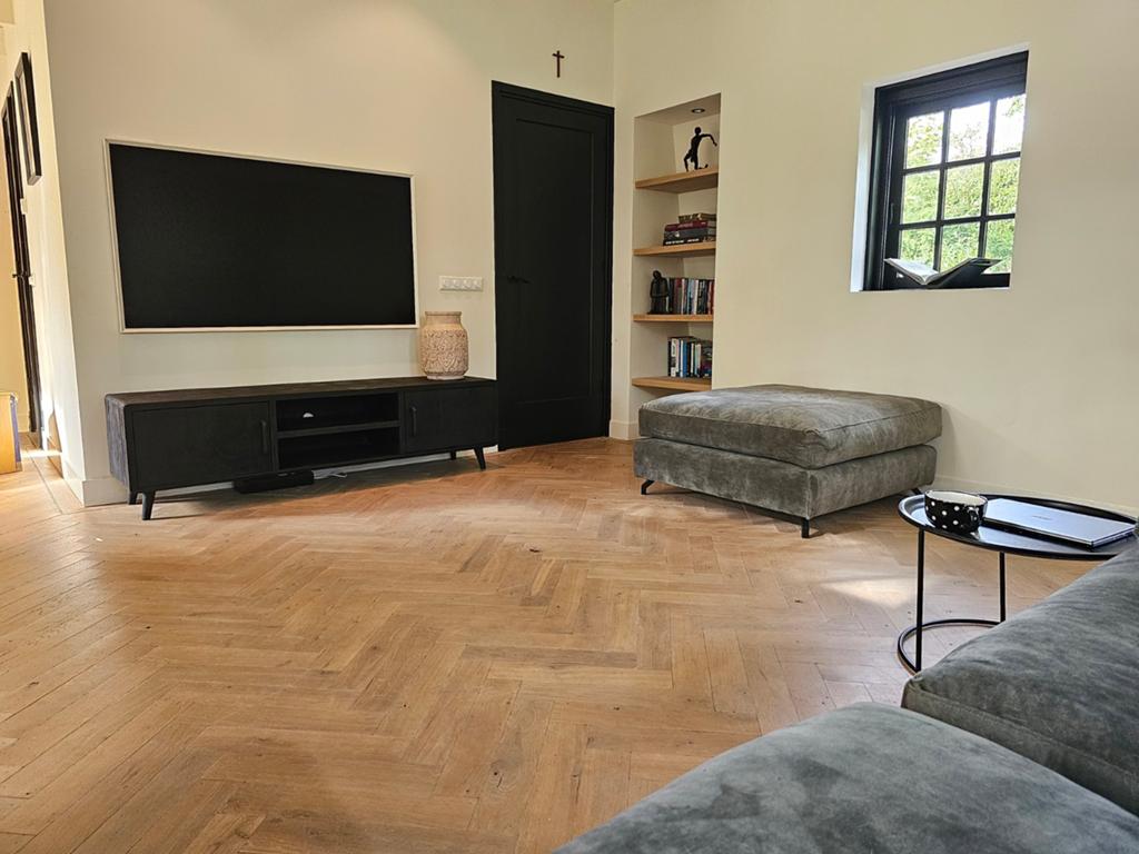 Dressoir zwart mangohout, Ophalen of Verzenden, Zo goed als nieuw, 25 tot 50 cm, Minder dan 100 cm