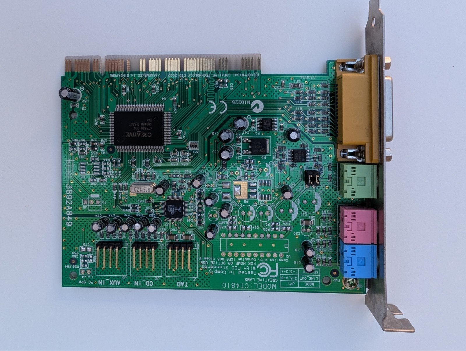 Creative Labs CT4810 Vibra PCI geluidskaart, Computers en Software, Ophalen of Verzenden, Gebruikt, Intern, Creative Labs