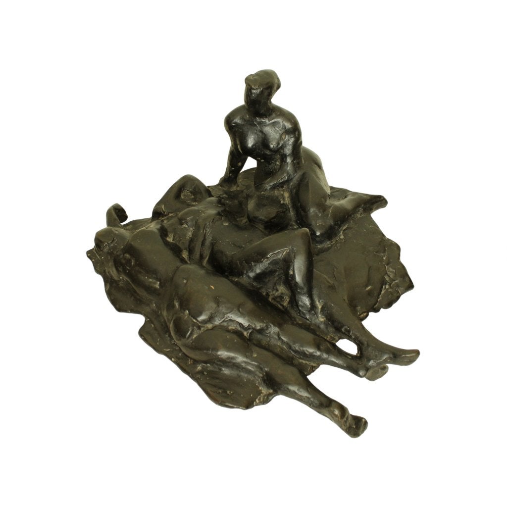 BRONZEN BEELD Eric Claus DE BAADSTERS, Ophalen, Brons, Beeld