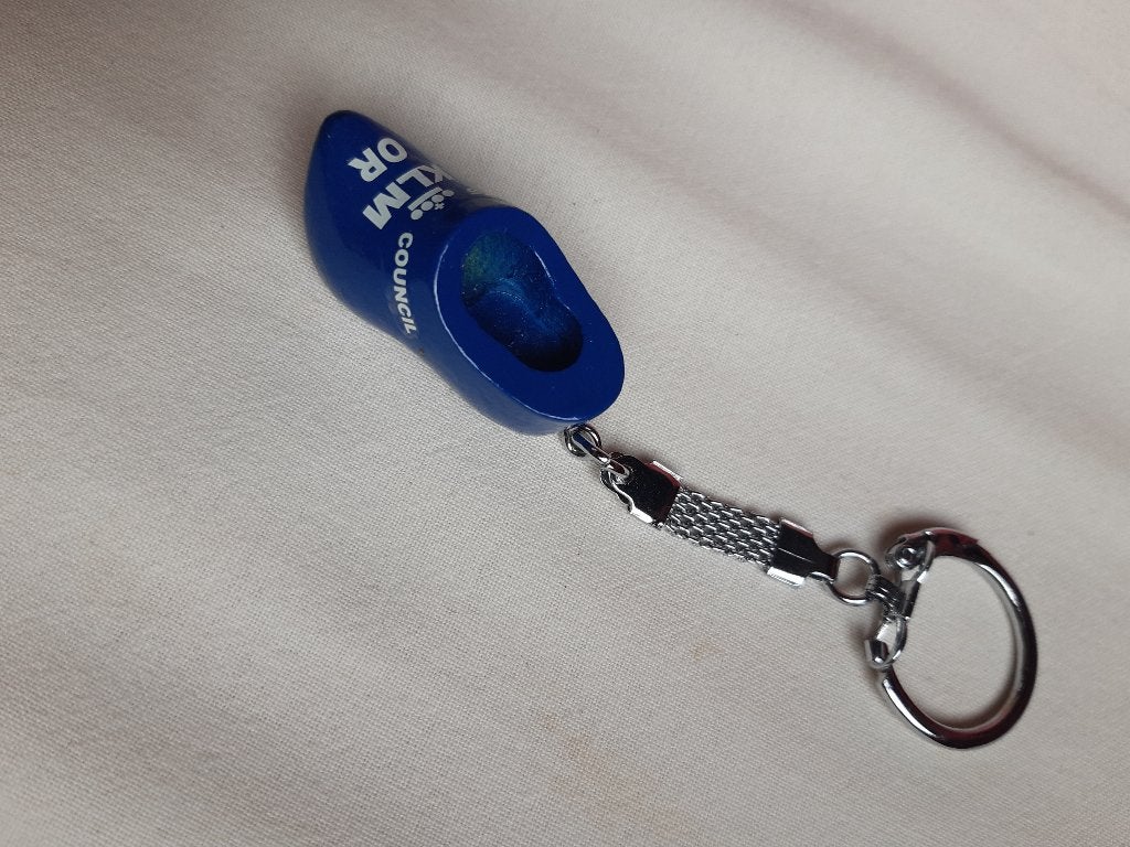 klm sleutelhanger, vintage,  vd ondernemingsraad, klompje, Verzamelen, Ophalen of Verzenden, Nieuw, Overige typen