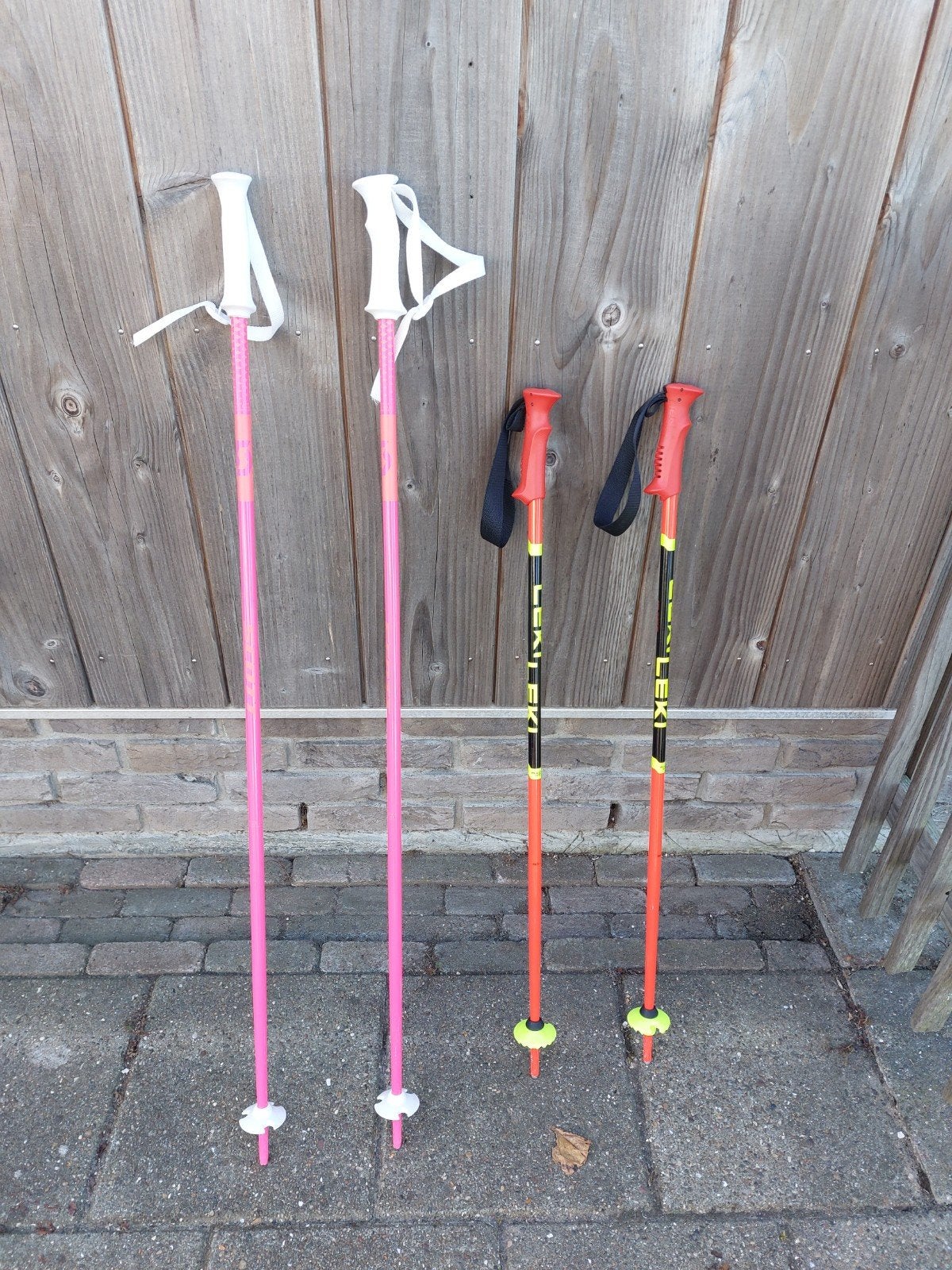 Skistokken 100 en 80 cm, Stokken, Zo goed als nieuw, Minder dan 100 cm, Ophalen