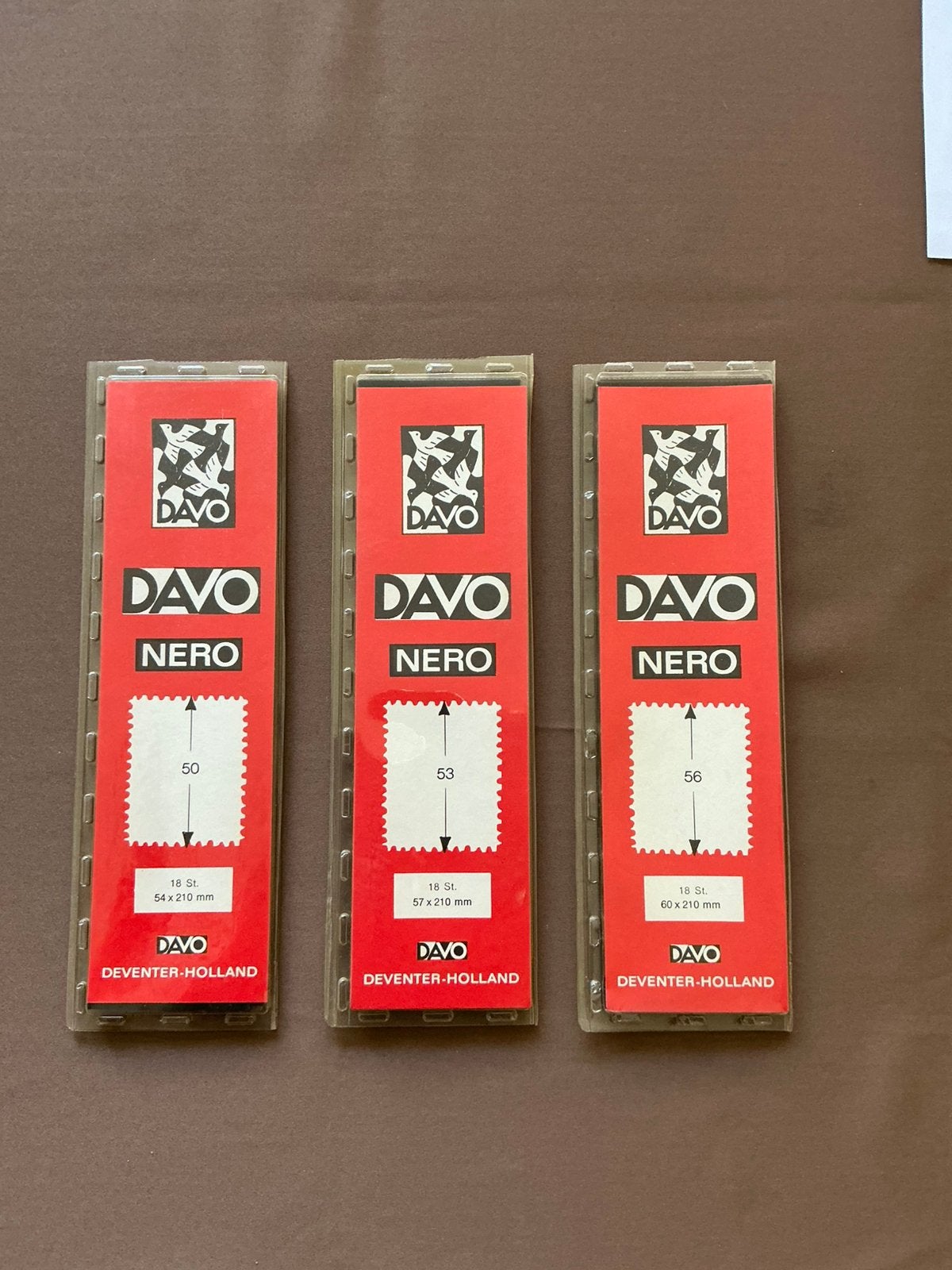 DAVO NERO Klemstroken Zwart, Postzegels en Munten, Ophalen of Verzenden, Overige typen