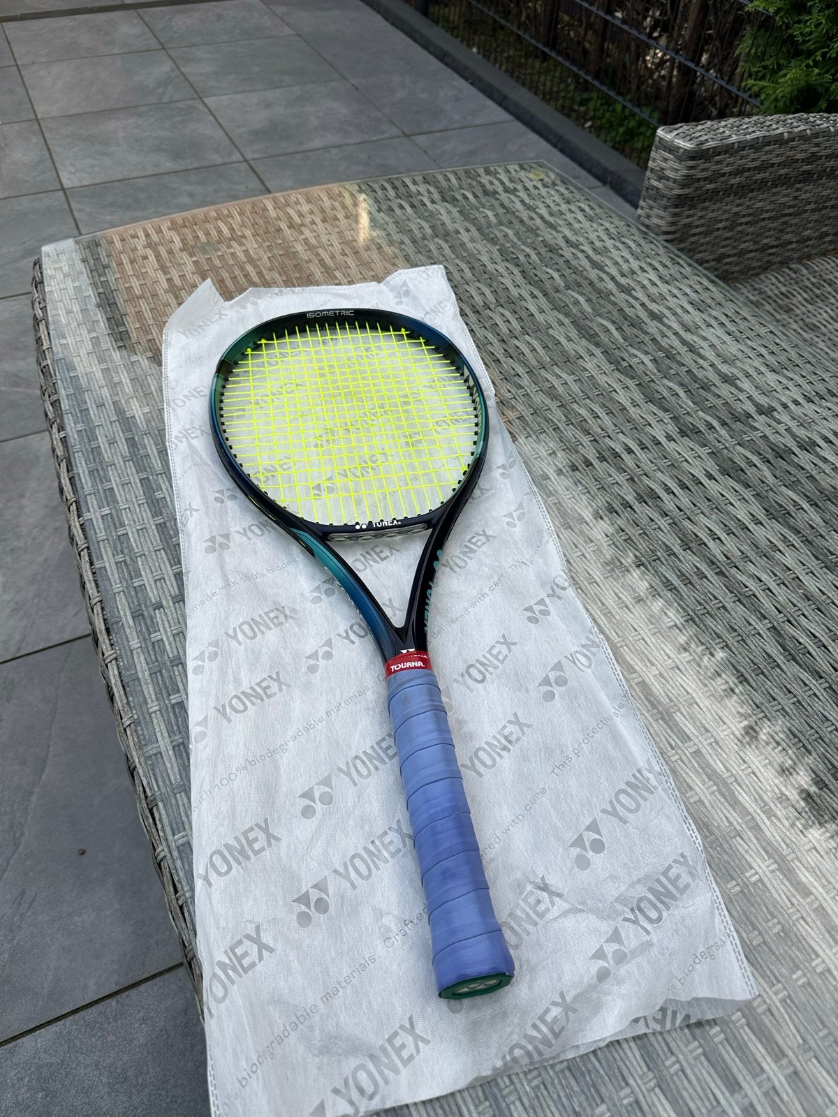 Yonex Ezone 98 (2022) - Grip L3, Nieuwe besnaring, Gebruikt, Racket, L3, Ophalen
