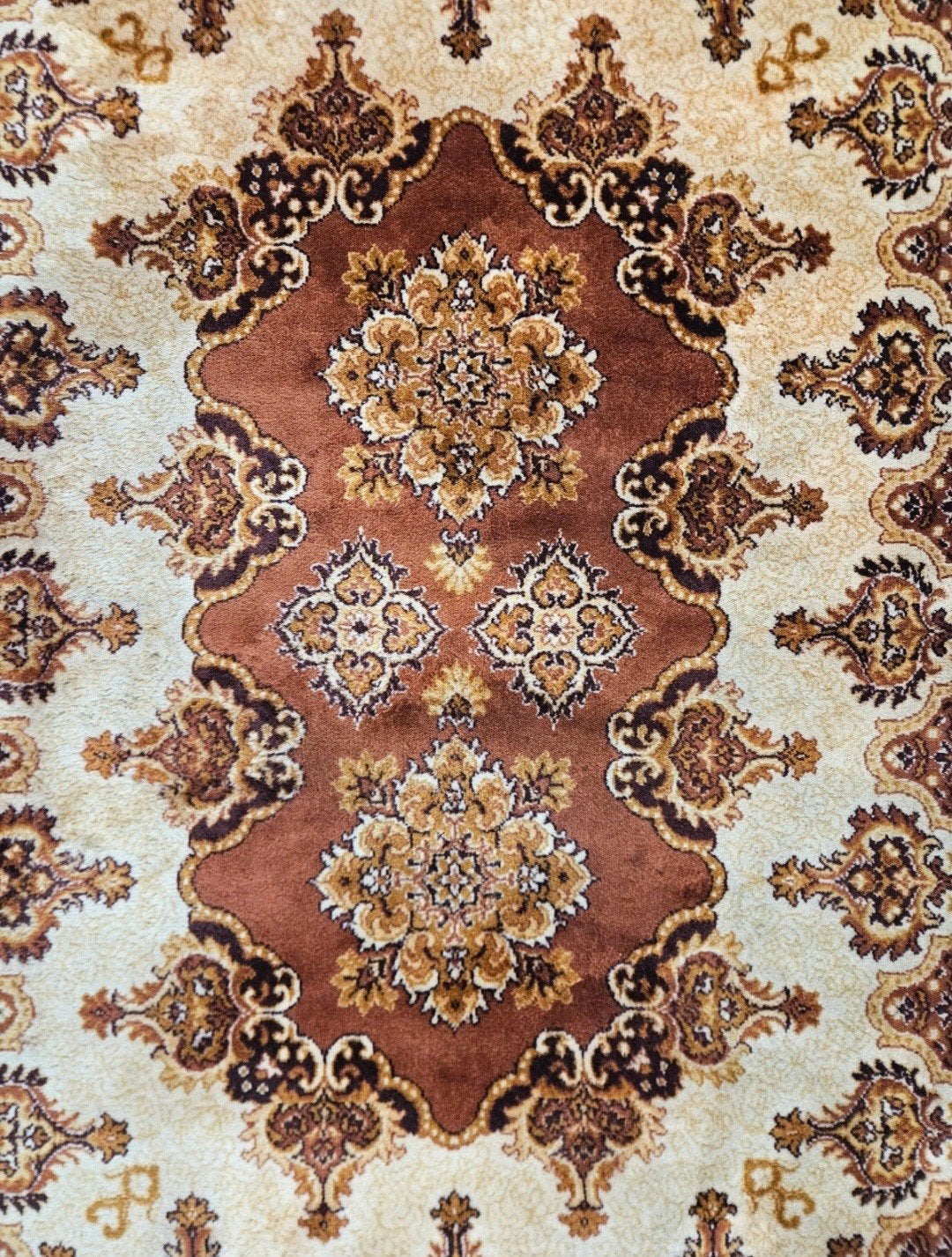 Vintage Perzisch wol vloerkleed medallion Retro 137x190cm, 100 tot 150 cm, Www.hypepopup.nl, Ophalen of Verzenden, Www.hypepopup.nl