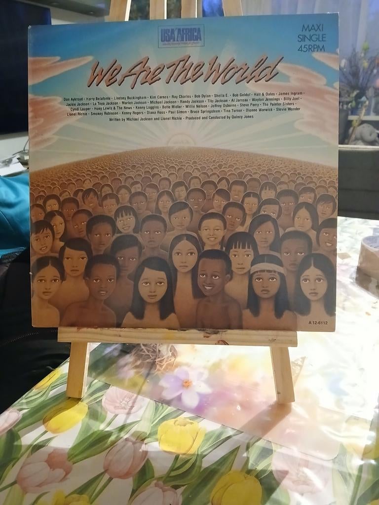 USA for Africa - We Are The World Maxi Single 45RPM, Cd's en Dvd's, Vinyl Singles, Ophalen of Verzenden
