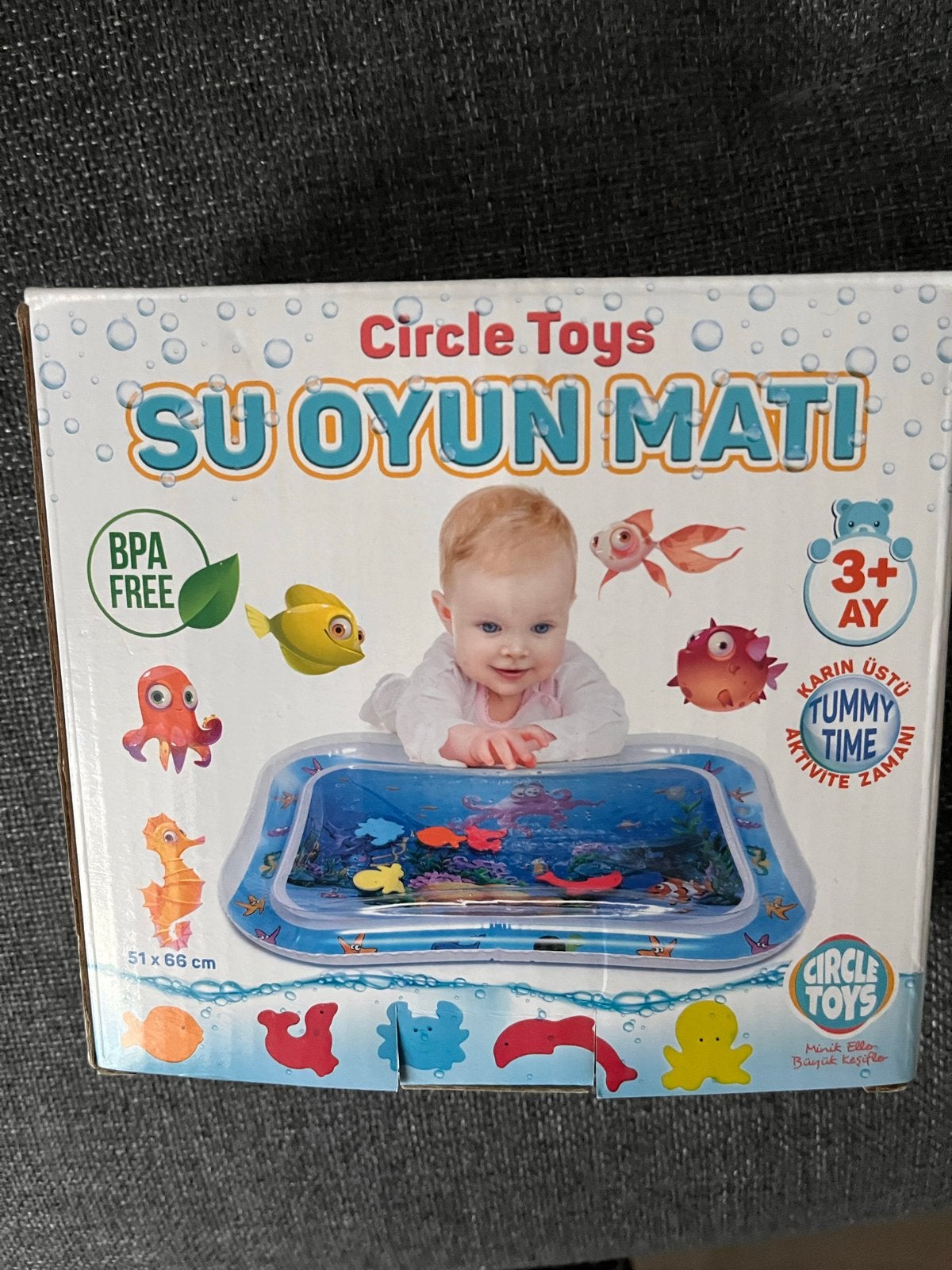 Circle Toys Waterspeelmat - Tummy Time Mat voor Baby's, Ophalen of Verzenden, Zo goed als nieuw, Speelkleed