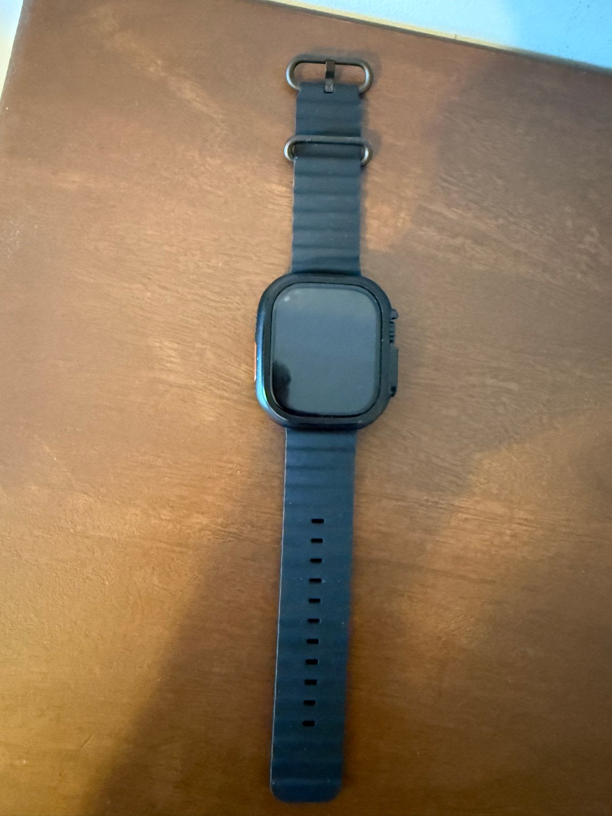 Apple Watch Ultra 3 Titanium Case 49 mm Zwart, Zwart, IOS, Ophalen of Verzenden, Zo goed als nieuw