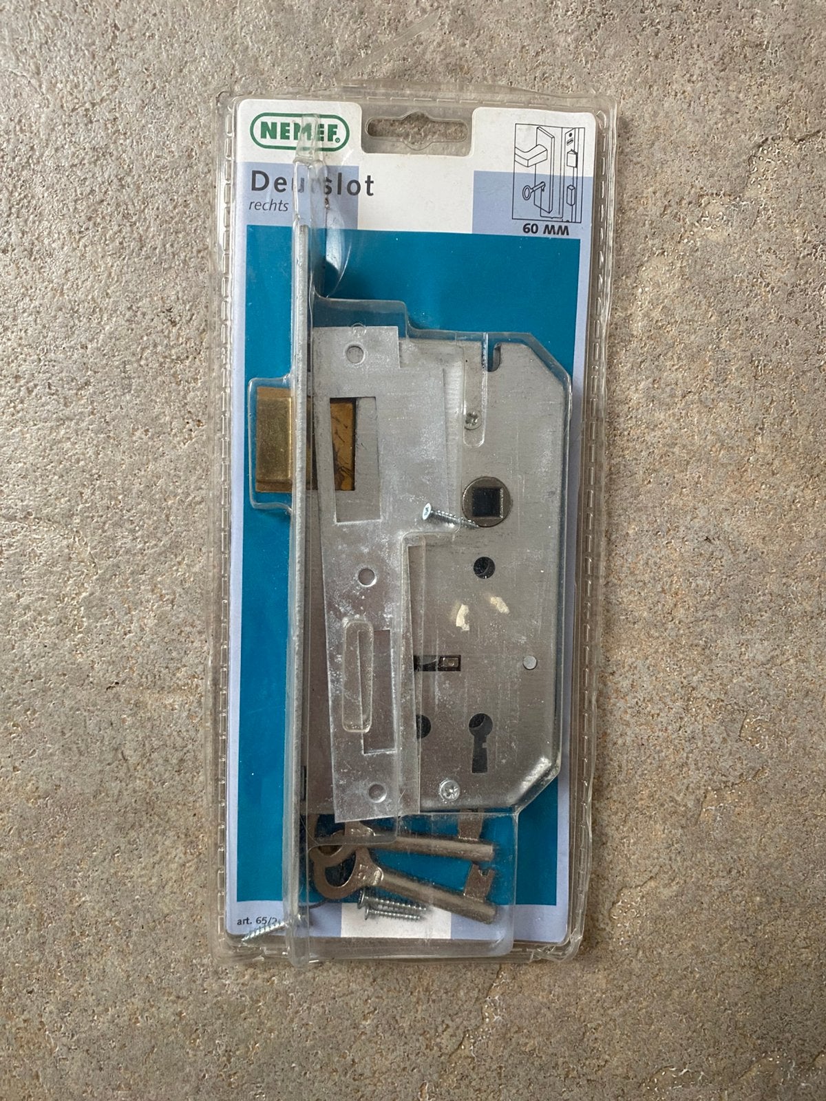 Nemef insteek klavierslot deurslot slot 65/2 60mm, Contact via website, Onbekend, Nieuw, Ophalen of Verzenden