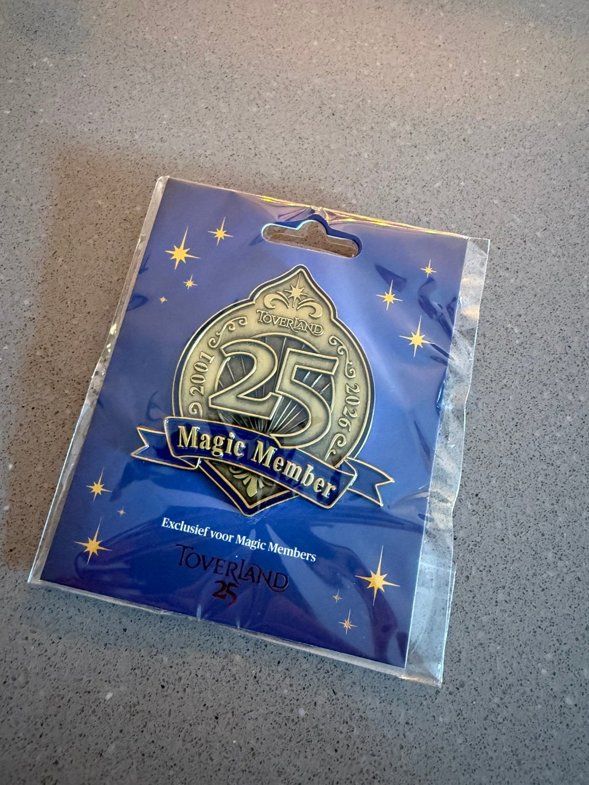 Toverland 25 jaar Magic Member pin (meerdere beschikbaar), Ophalen of Verzenden, Nieuw