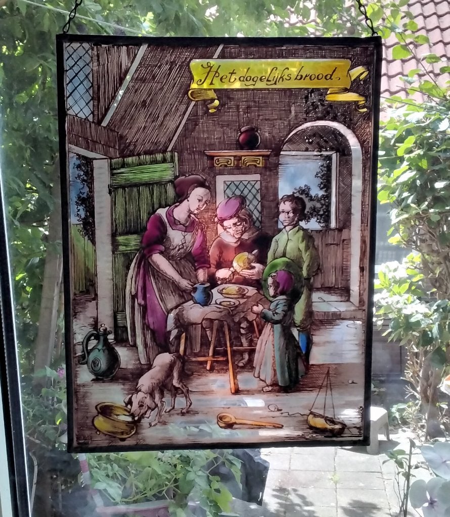 Glad in Lood 17e eeuws Schilderij Het Dagelijks Brood, Ophalen, Gebruikt, Minder dan 80 cm, Overige typen