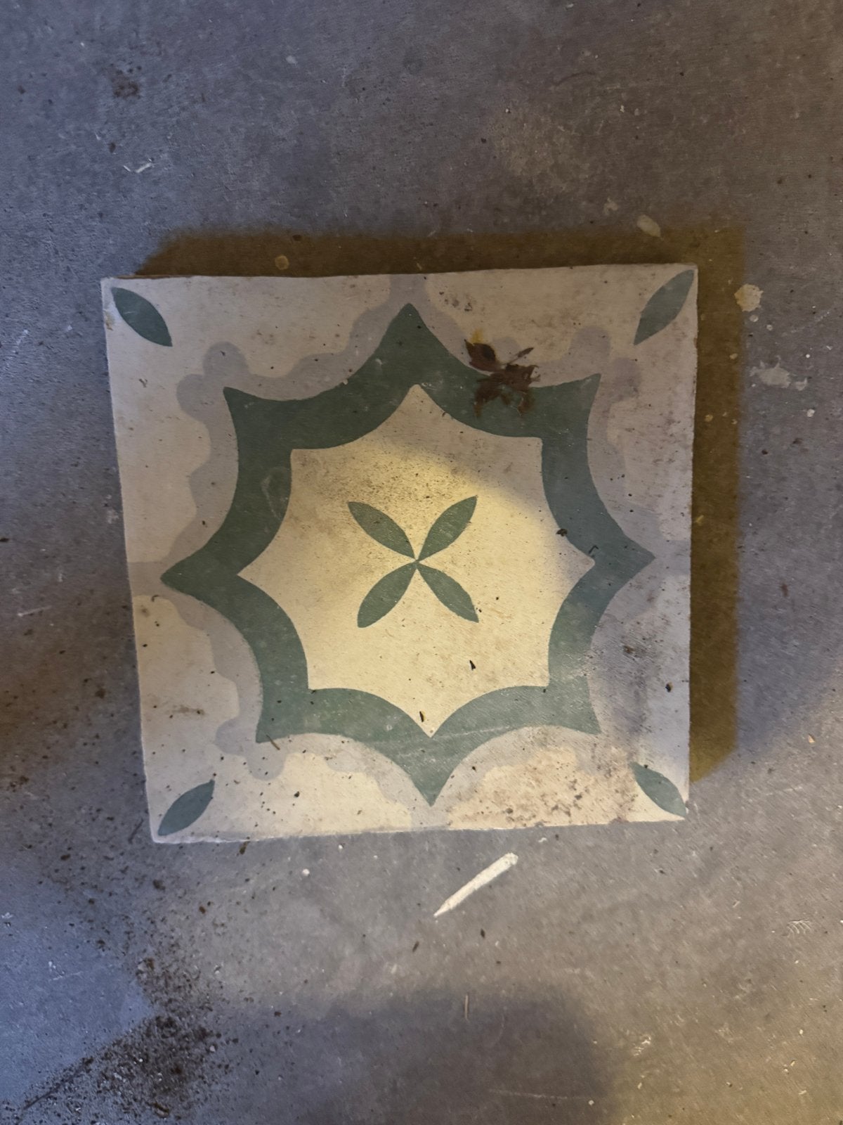 Siertegel 20x20 cm - Uniek Patroon, Tuin en Terras, Tegels en Klinkers, Ophalen of Verzenden, Gebruikt, Minder dan 5 m², Overige typen