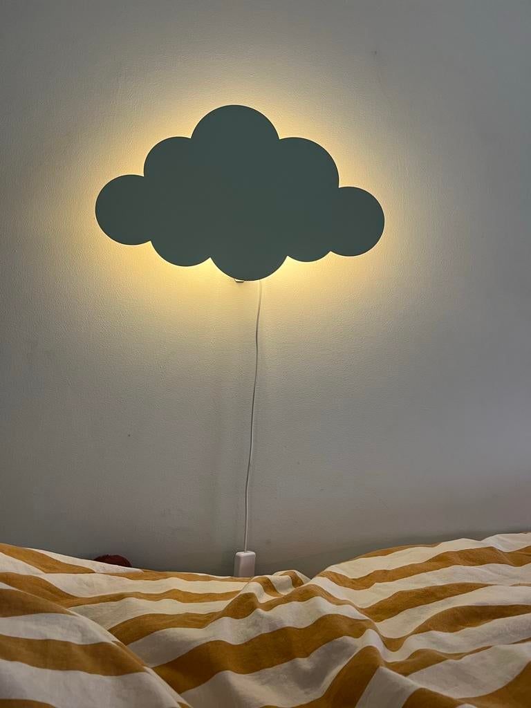 Ferm Living Cloud Wolk Wandlamp - Zachtgroen/Mint, Ophalen of Verzenden, Zo goed als nieuw, Lamp