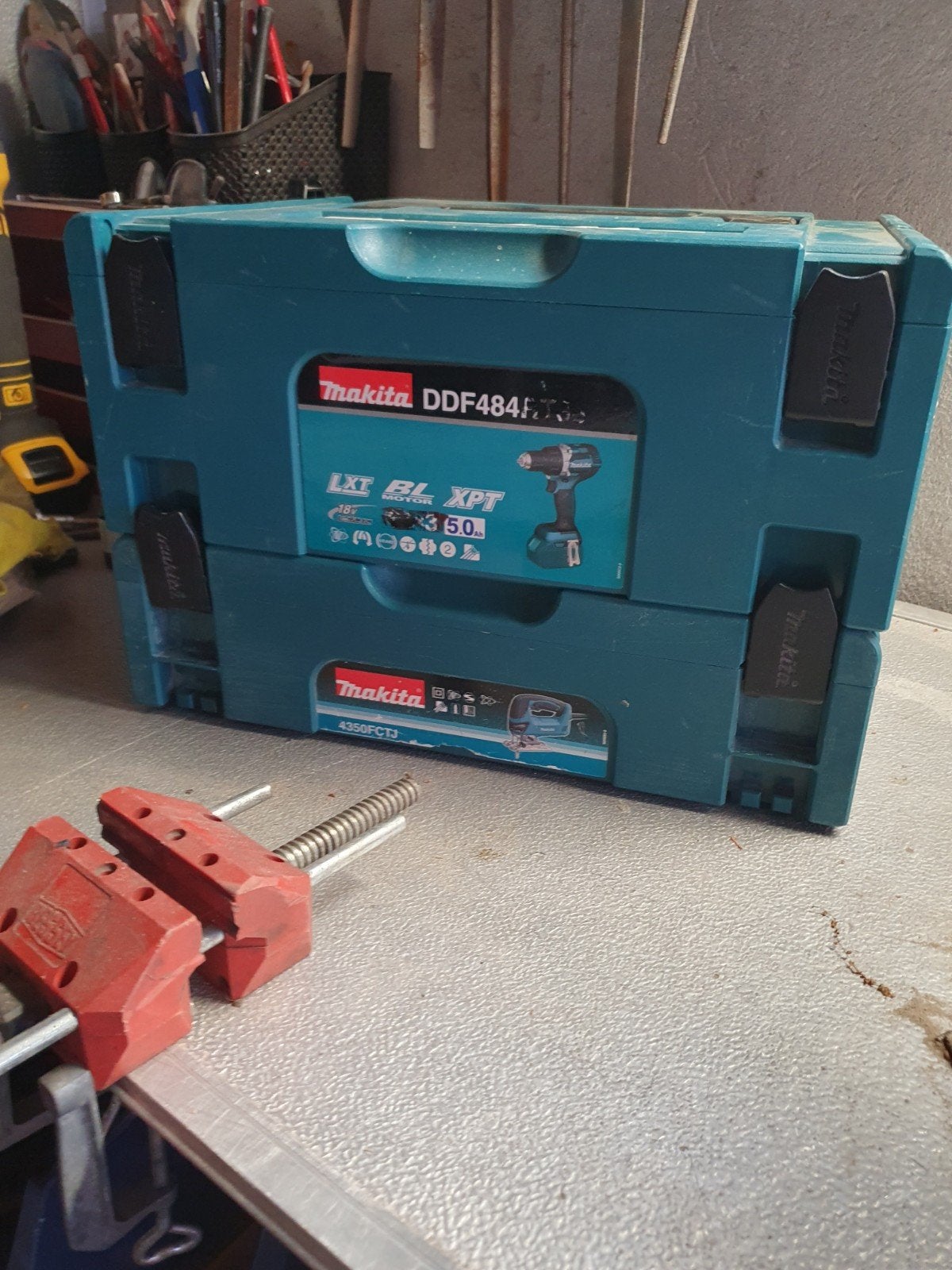 2x Lege Makita koffers voor gereedschap, Ophalen, Gebruikt
