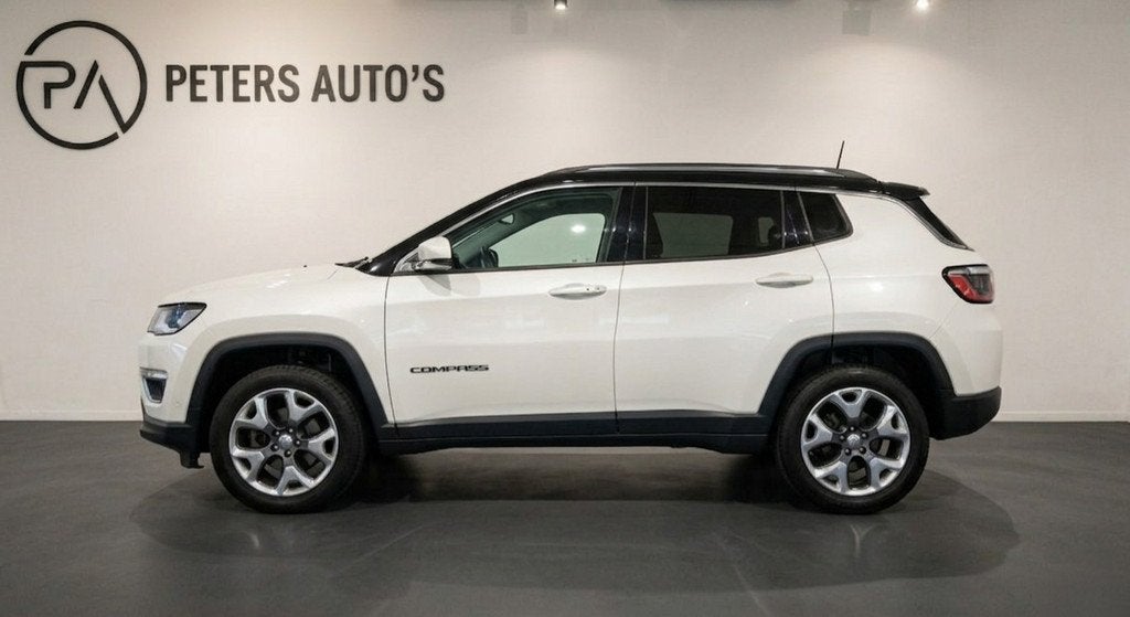Jeep Compass 1.4 MultiAir Limited 4x4 Panoramadak/Leder/Trek, Auto's, Jeep, Automaat, 450 kg, Gebruikt, Euro 6