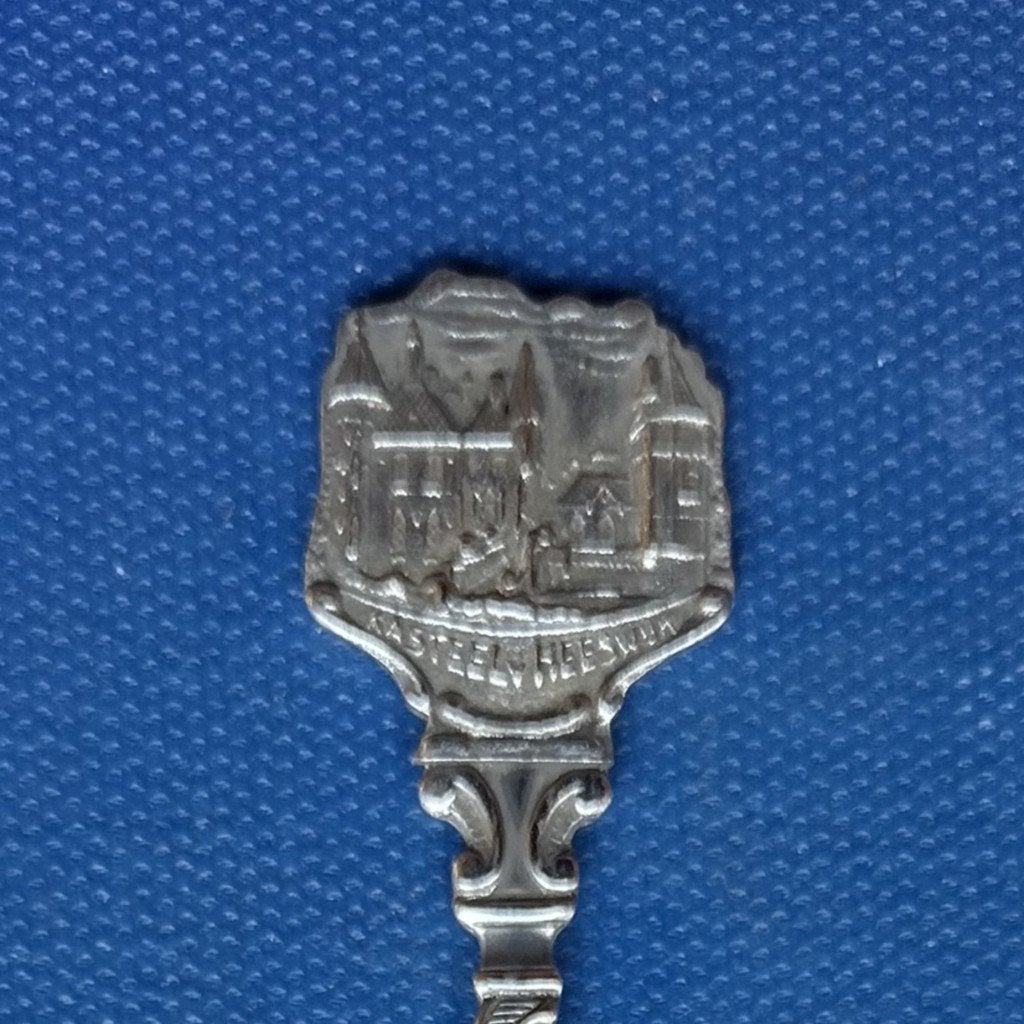 verzilverde suikerlepel kasteel Heeswijk (Zilverstad), Ophalen of Verzenden