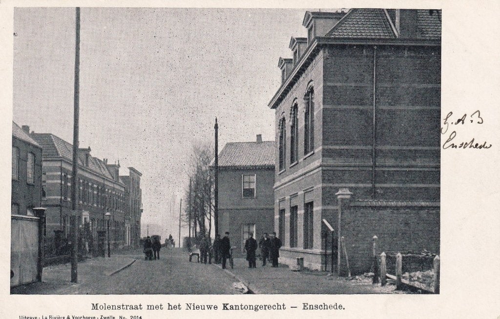 Enschede, Gerechtsgebouw, 1900., Verzenden, Voor 1920, Ongelopen, Overijssel