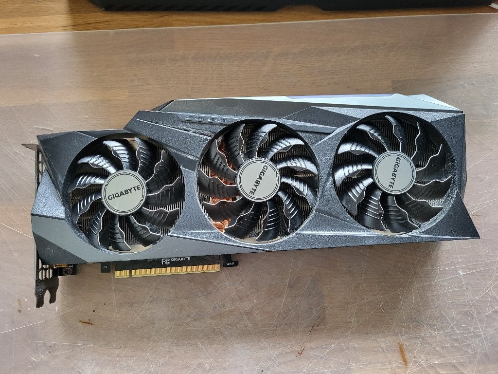 Gigabyte GeForce RTX 3080 Gaming OC 10G (rev. 2.0, LHR), Computers en Software, Gebruikt, GDDR6, PCI-Express 4, Ophalen of Verzenden