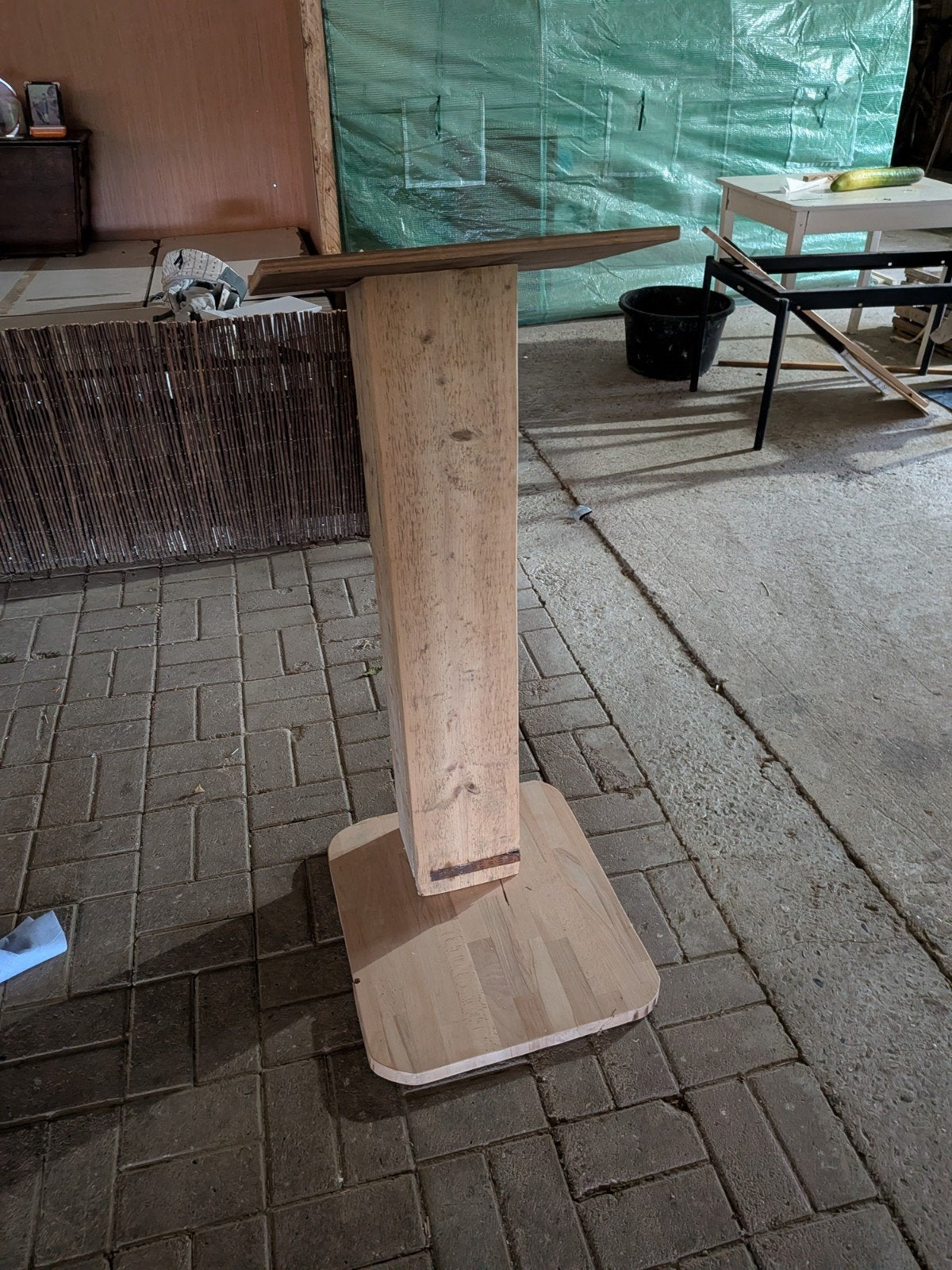 Houten Lessenaar / Spreekgestoelte - Handgemaakt, Gebruikt, Rustiek, Industrieel, Overige vormen, 60 cm of meer