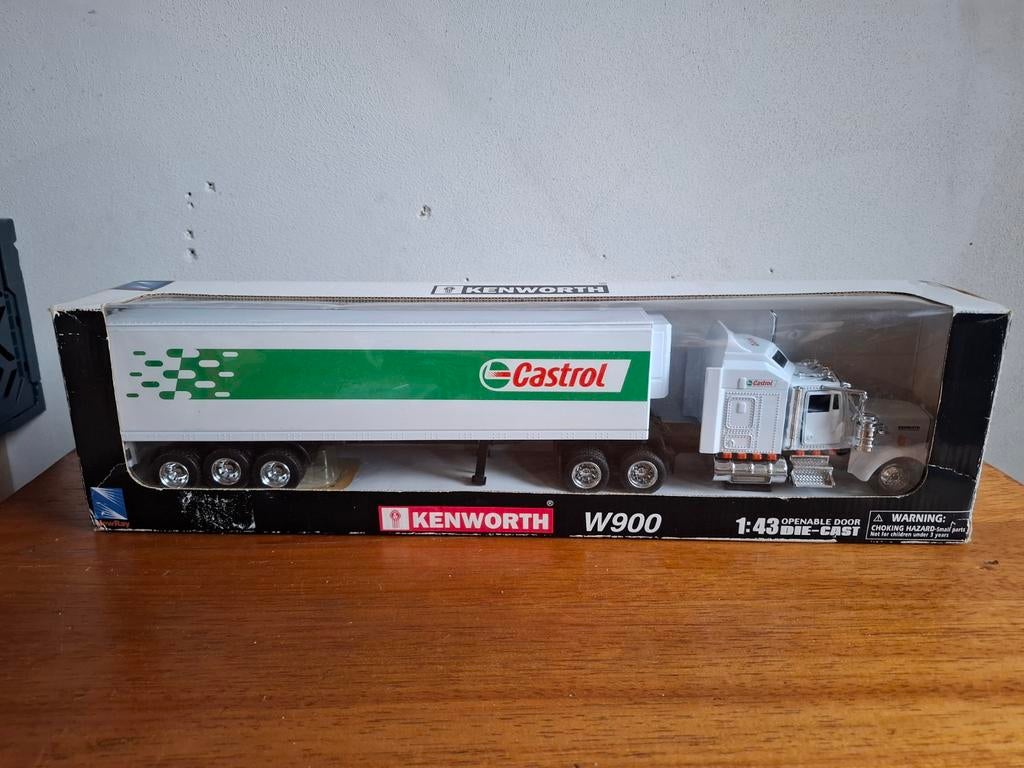 Kenworth W900 Castrol LongHauler 1:43 Die-Cast Model, Ophalen of Verzenden, Nieuw, Overige typen