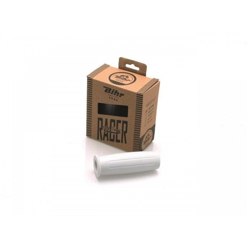 PROMO -60% Zeppelin wit café racer handvatten 22mm / 7/8", Ophalen of Verzenden