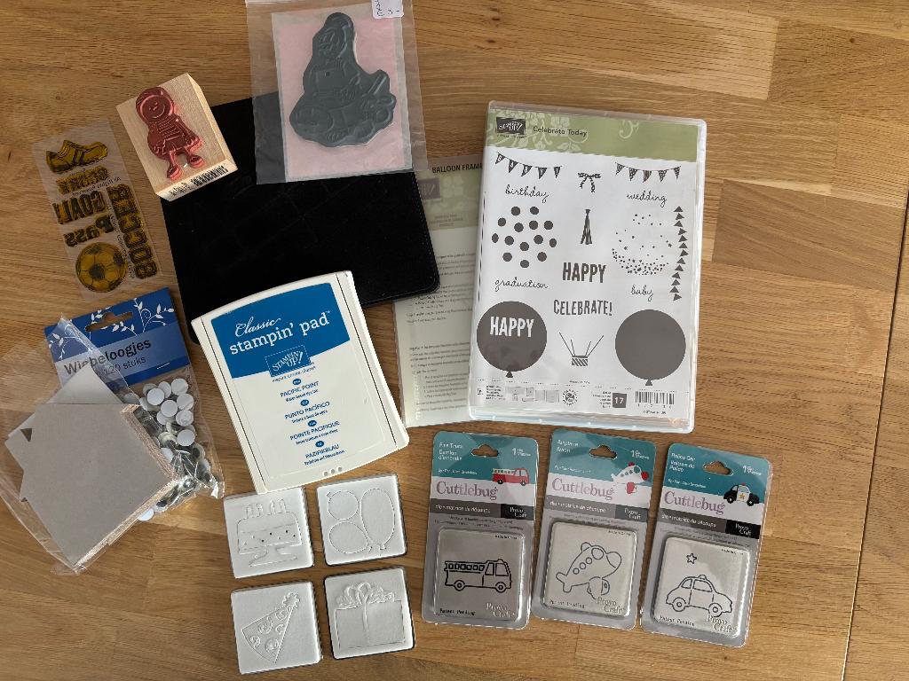 Stampin' Up! | Celebrate today en meer - pakket, Hobby en Vrije tijd, Stempelen, Ophalen of Verzenden, Zo goed als nieuw, EZ-mounted stempel